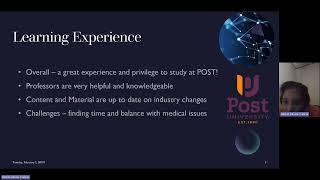 Nicole Bethel - MBA Self Reflection Presentation for BUS700 - Post University