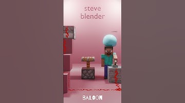 Who guess the wrong thing? [4K] #blender #minecraft  #animation #3d #steve #youtube #youtubeshorts