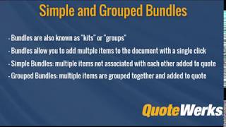 Information Simple and Grouped Bundles Guide