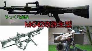 ゆっくり銃器解説#20後半"MG42の派生型"(MG45、CETOME Ameli、MG51、MG74、T24、MG3、Barnitzke、CondersSMG、MG710-3、M53)