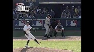 2002 ALDS Twins vs Athletics Game 5 Top 9