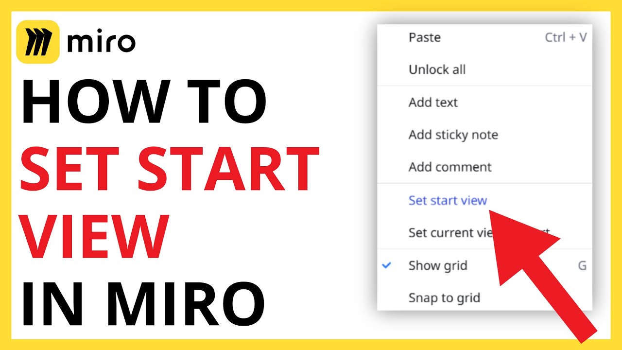 How to Set Start View in Miro [QUICK GUIDE] - YouTube