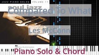🎹Compared To What, Solo &amp; Chord, Les McCann, Synthesia Piano