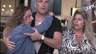Teen struck Israeli Professor with a chair on Live TV, Motive yet unknown.