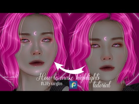 How to make highlights|ft.Hyunjin|ibispaintx|tutorial