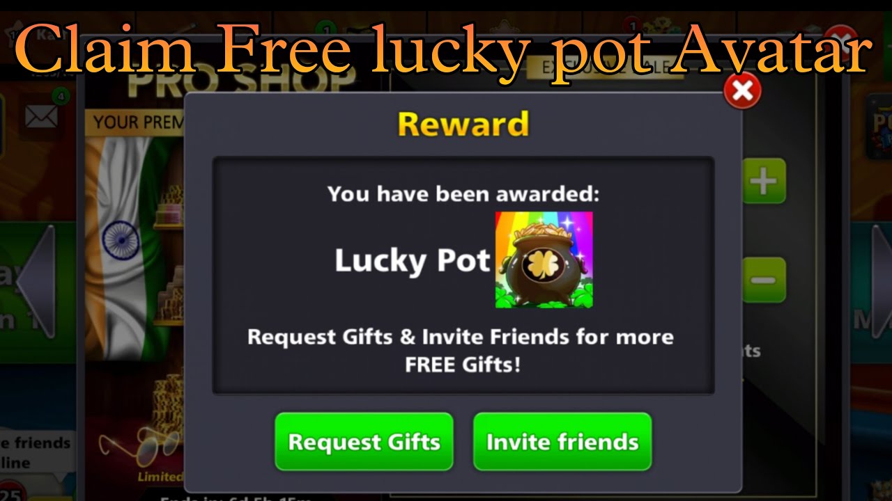 Claim Lucky Pot Avatar 8 Ball Pool 🤑 8 Ball Pool Free Cue Link Today 🤑 By kaif Ahmad 