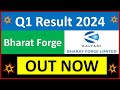 Bharat forge q1 results 2024  bharat forge q1 results  bharat forge share latest news today