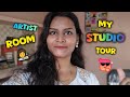 My Art Studio Tour 😍 | Artist Room ✨ | Art By Nishika
