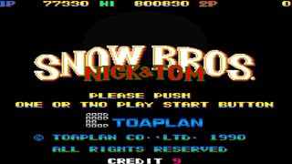Snow Bros (1990) – Kar Topu Efsanesi! | Classic Arcade Snowball Action #snowbros #arcade screenshot 1