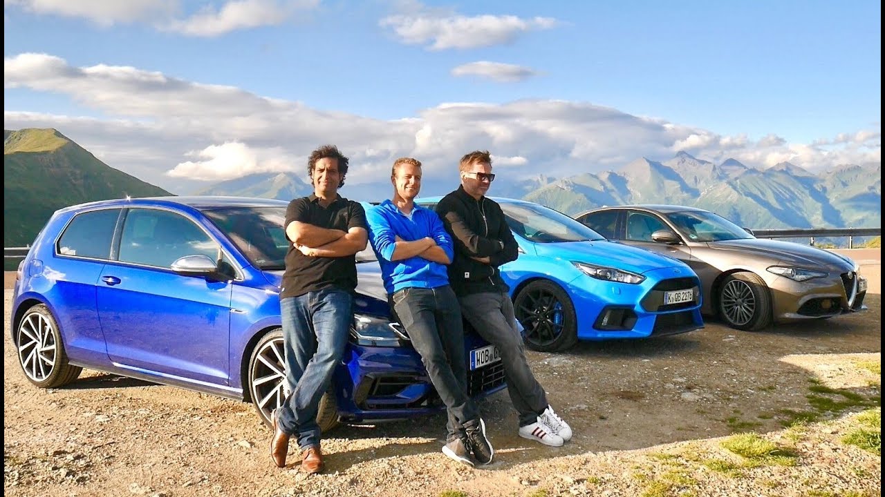 Ford Focus Rs Vs Vw Golf R Vs Alfa Romeo Giulia Veloce Roadtrip Durch Die Alpen Youtube