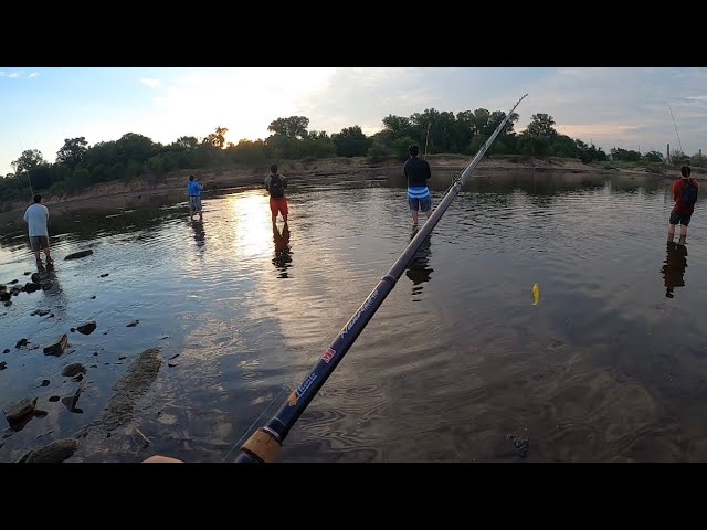 Oklahoma Keystone Striped bass Fishing on FIRE 