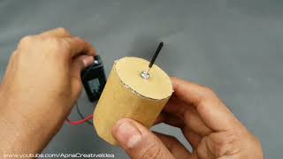 How To Make DC Motor Using Cardboard