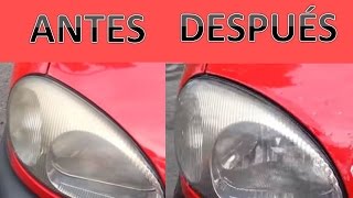 Como pulir o faros opacos coche - YouTube