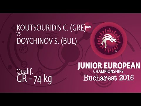 Qual. GR - 74 kg: S. DOYCHINOV (BUL) df. C. KOUTSOURIDIS (GRE), 6-1