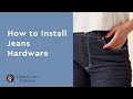 How to install jeans hardware at home (including rivets & jeans buttons!)