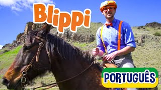 Blippi Português Visita uma Fazenda | Vídeos Educativos para Crianças | As Aventuras de Blippi