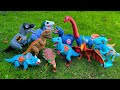Dinosaur Jurassic World Superhero | T-rex, Brachiosaurus, Triceratops, Superman/ Spiderman eps.24