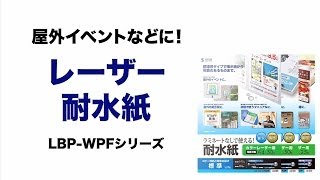 カラーレーザー用耐水紙　LBP-WPFシリーズ　サンワサプライ