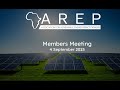 AREP Online Members Meeting Recording: 4 September 2025