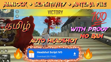 #headshot_config_file video in tamil | freefire headshot script file antiban with proof in tamil