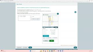 Using a graphing calculator to find local extrema of a polynomial functions screenshot 3