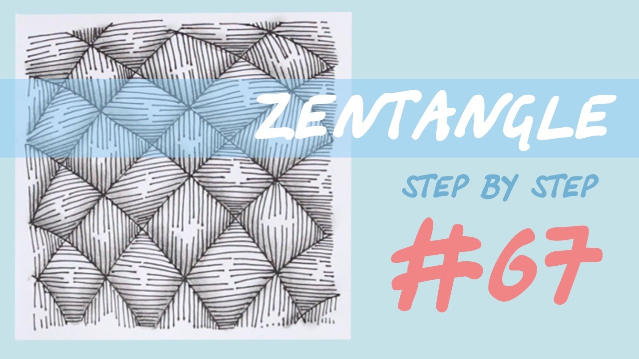 Zentangle step by step tutorial #67 - YouTube