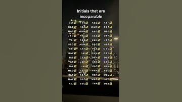 Initials that are inseparable #initials #initial #foryou #fyp#shorts