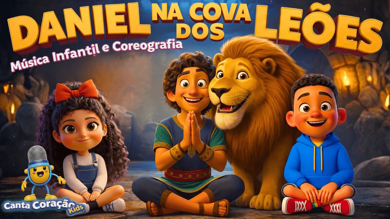 Daniel na Cova dos Leões 🦁 Música Infantil e Coreografia | Canta Coração Kids