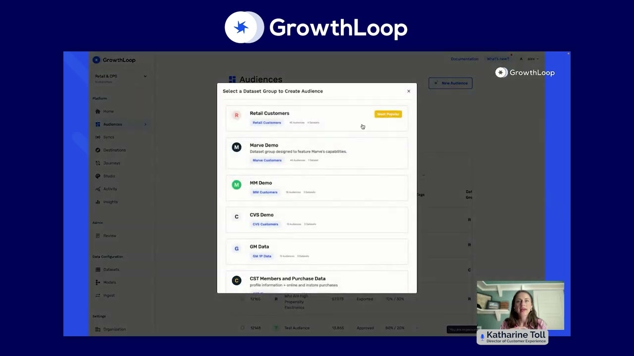 How does GrowthLoop's audience platform work? Demo with Dir. of Customer Experience Katharine Toll