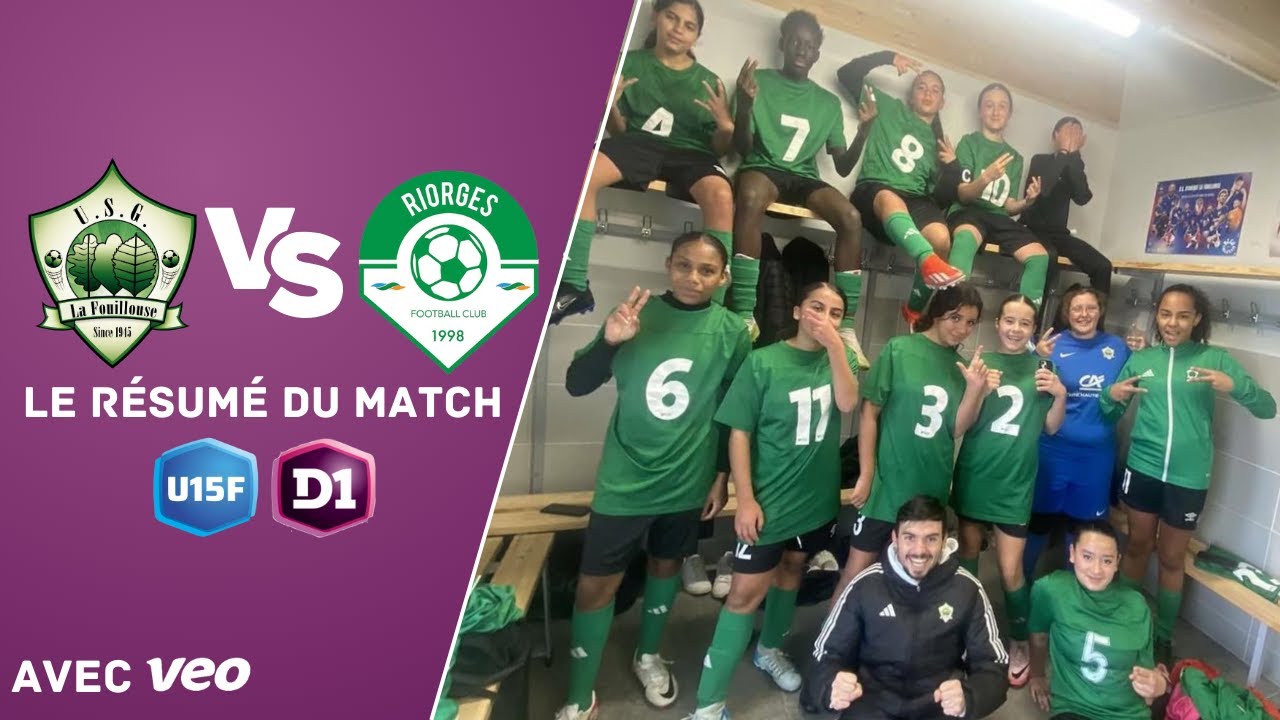 USGF-FCR : Le résumé du match [U15F D1] - YouTube