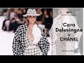 Cara delevingne x chanel  runway collection