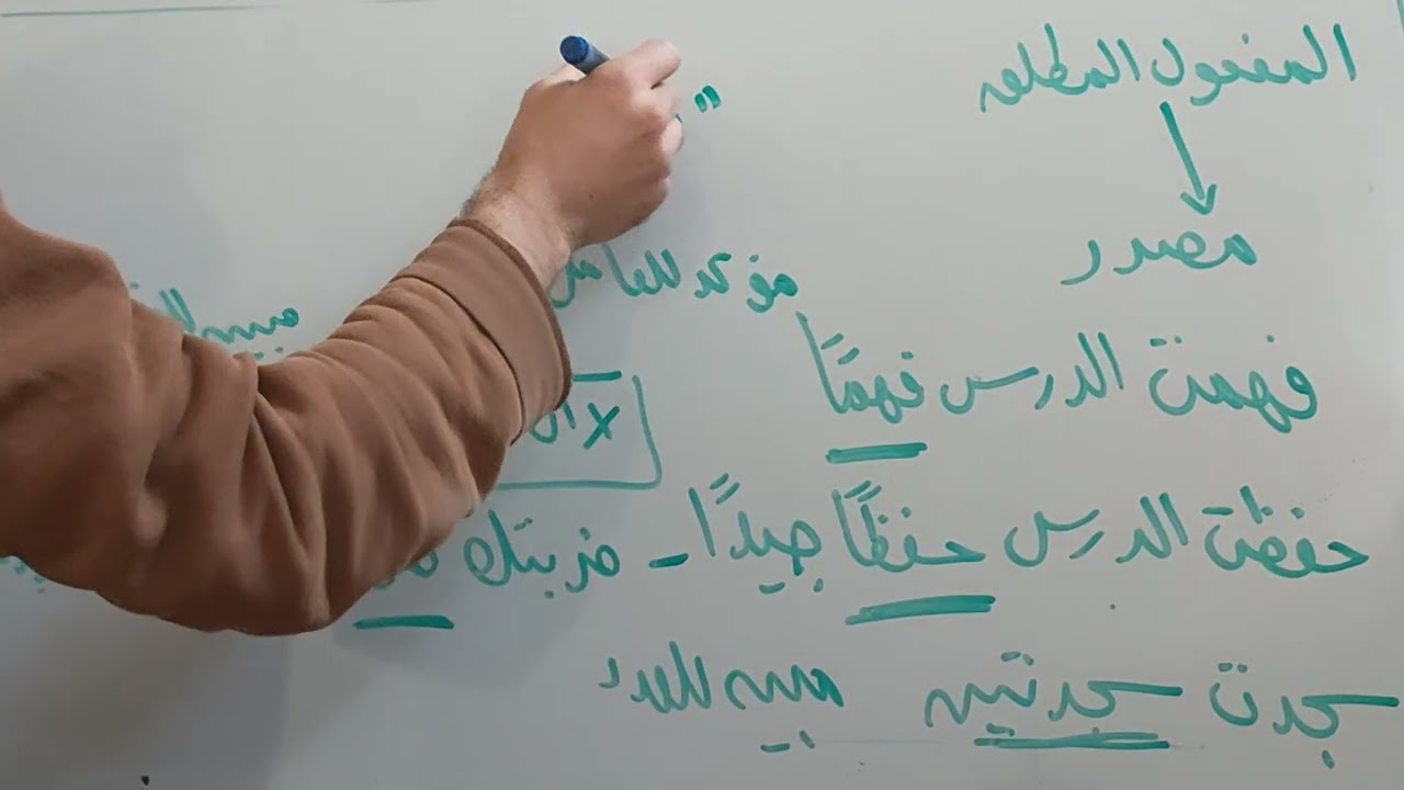 المفعول المطلق - الصف الثاني الإعدادي الأزهري.