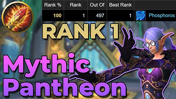 Mythic Prototype Pantheon - Kyrian Arcane Mage PoV - 100%  Log (Rank 1)