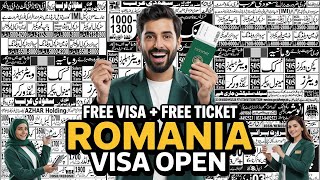 Big Visa News for Pakistanis | Saudi Free Visa &amp; Ticket ✈️ | Romania Work Visa Open |UAE, Qatar Jobs