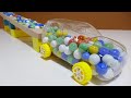 Marble Run Race ☆ Transparent car & working car＃32