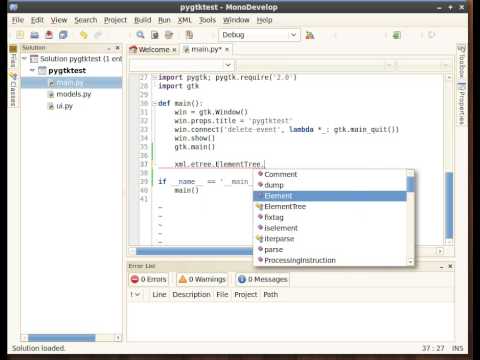 new python completion