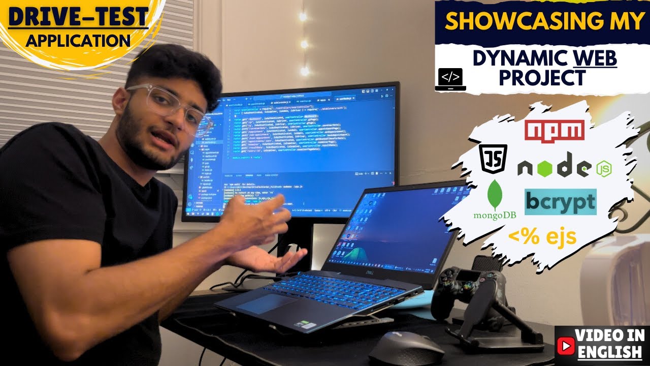 Building a Dynamic Drive-Test Web App with Node.js, MongoDB & EJS | International Student 🍁