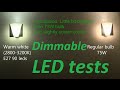 Cool vs Warm LED vs OLD BULB dimmer test
