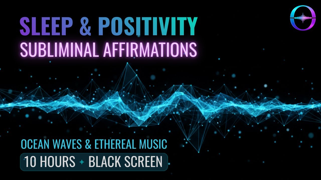 DEEP SLEEP Subliminal | Ocean Waves For Your Best Night's Rest [Black Screen, 10 Hours]