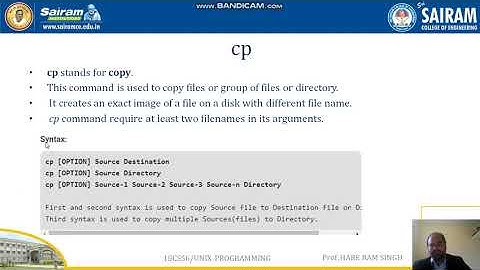 Lecture Video1 _18CS56_ Module1_ File related commands_ Hare Ram Singh