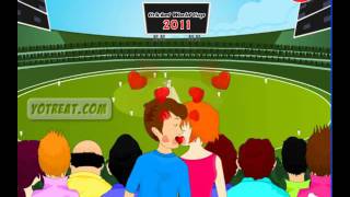 world cup cricket kiss game walkthrough- How to play world cup cricket kiss Game screenshot 1
