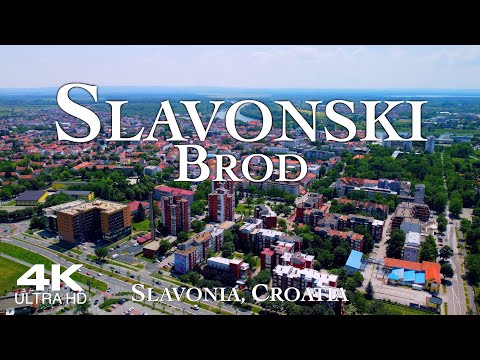 SLAVONSKI BROD 2023 🇭🇷 4K Drone Aerial | Slavonia Posavina Croatia Hrvatska