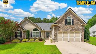 This Move In Ready Home For Sale in Temple, GA will Surely Surprise You, the Backyard is 10/10!