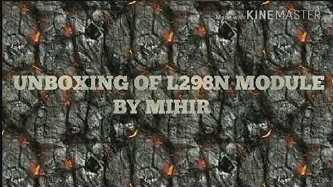 Unboxing of l298n module