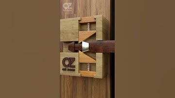 Ingenious Wooden Door Latch with Innovative Push-Push Locking Mechanism