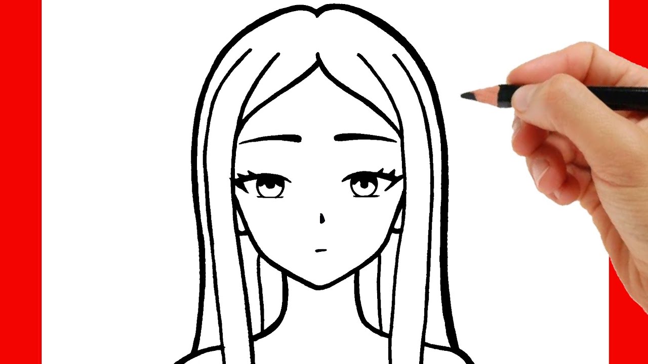 HOW TO DRAW ANIME - HOW TO DRAW A GIRL EASY STEP BY STEP