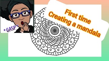First time creating Mandala using Autodesk Sketchbook 😲😁