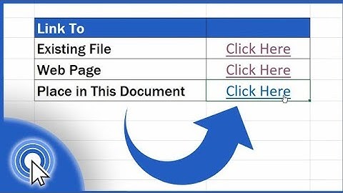 How to hyperlink in Excel and words  (2 most common types of hyperlinks )