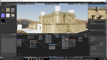 texturing a castle in blender 2 8