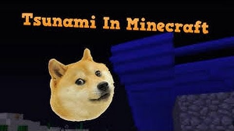 minecraft tsunami from command block amazing